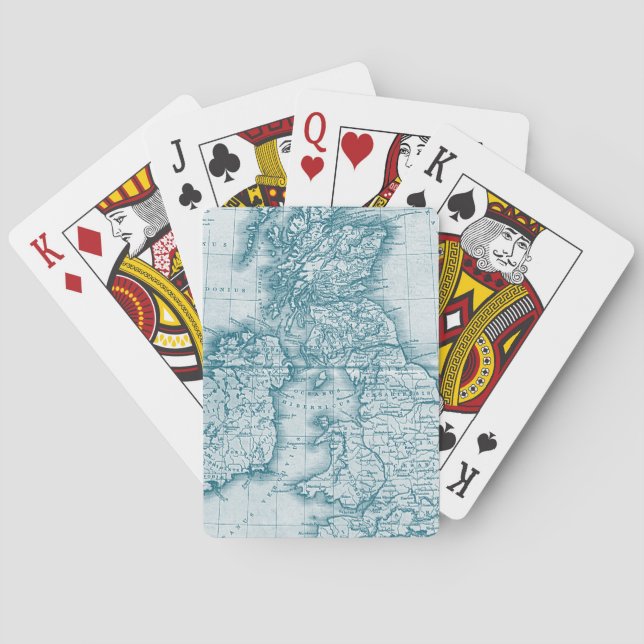 Baralho Cartões Antigos de Jogada Personalizados do Teto W (Verso)