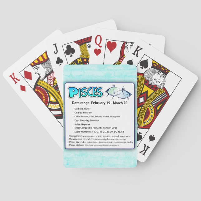 Baralho Cartões astrológicos do zodíaco do horóscopo dos (Verso)