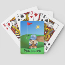 Cartões Clássicos De Jogada Gnomo Monograma