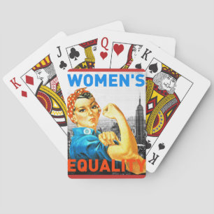 Baralho Cartões da igualdade das mulheres