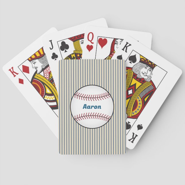 Baralho Cartões de beisebol personalizados de presente (Verso)