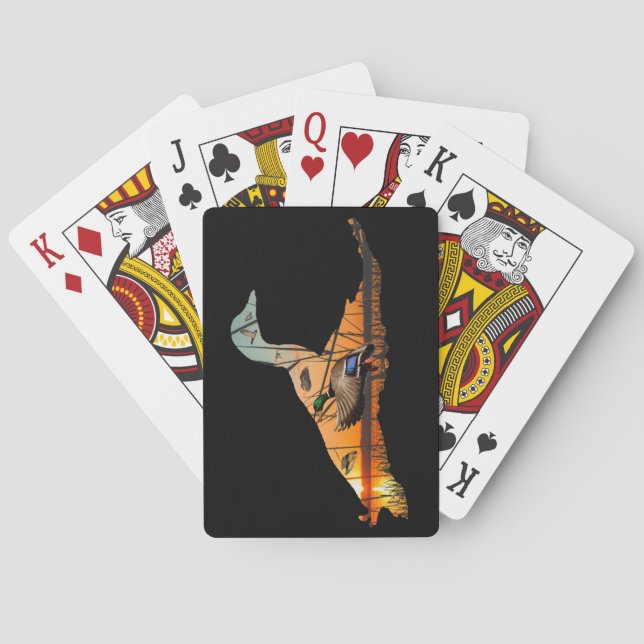 Baralho Cartões De Brincadeira, Caça A Patos (Verso)