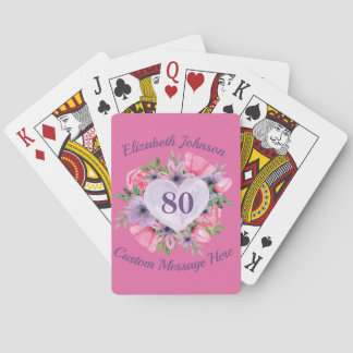 Baralho Cartões de Brincadeira de 80 cor-de-rosa