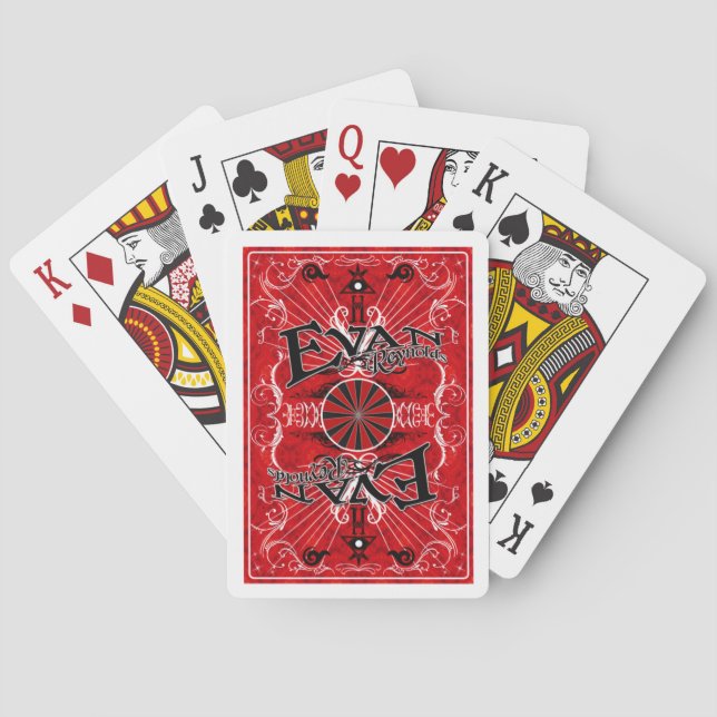 Baralho Cartões de Brincadeira de Evan (Verso)