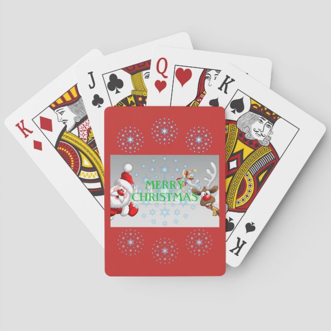 Baralho Cartões de Brincadeira de Natal (Verso)