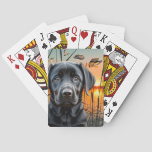 Baralho Cartões de Brincadeira Pretos Labrador