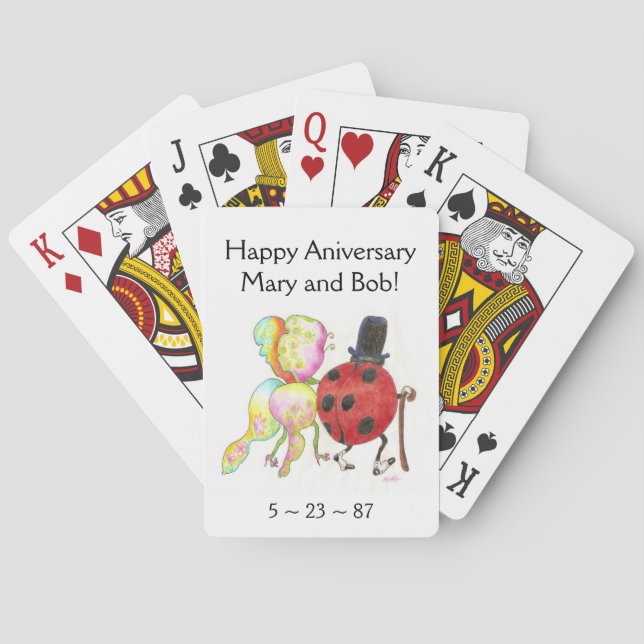 Baralho Cartões de Inseto para senhora (Verso)