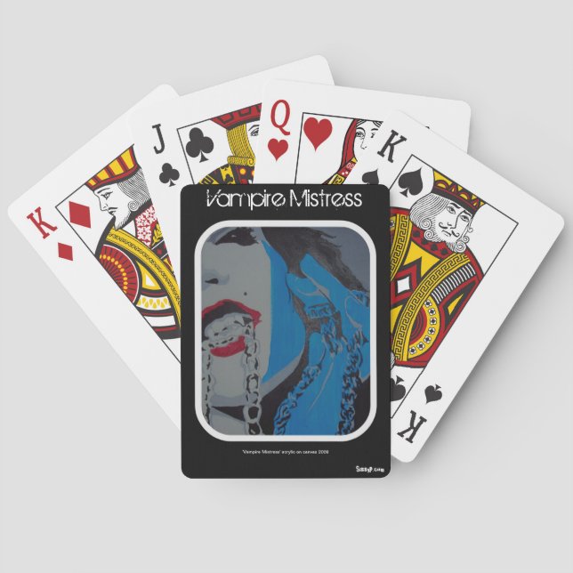 Baralho Cartões De Jogada 'Amante Vampiro' (Verso)