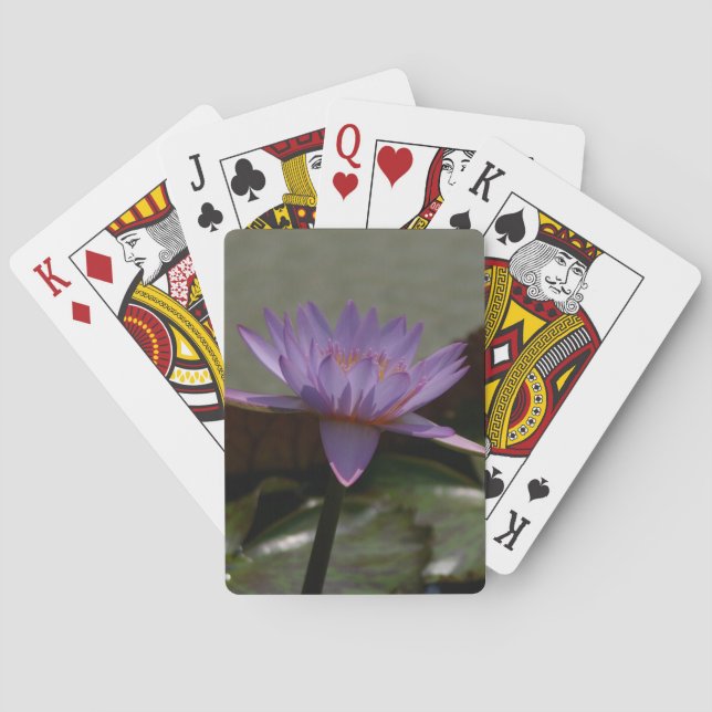 Baralho Cartões De Jogada Com Água, De Lotus Roxo (Verso)