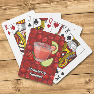 Baralho Cartões De Jogada De Morango Daiquiri