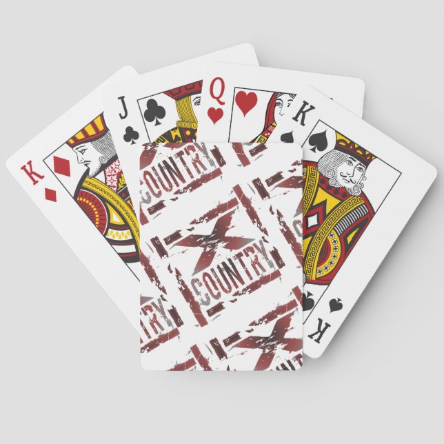 Baralho Cartões De Jogada De X-Country (Verso)