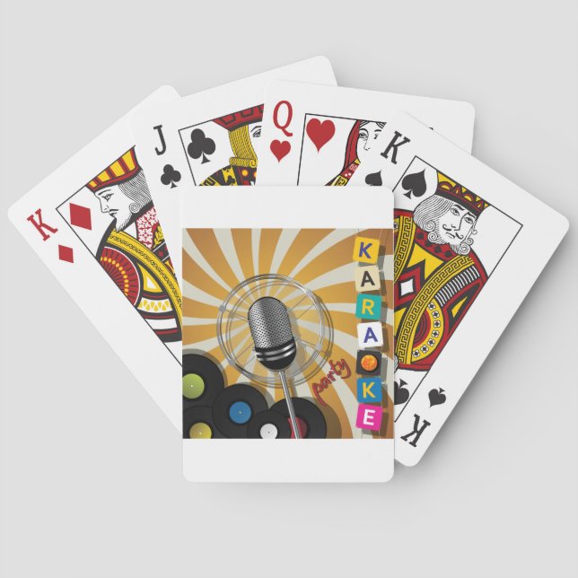 Baralho Cartões De Jogada Do Partido Karaoke (Verso)