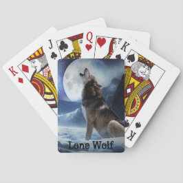 Baralho Cartões de Jogada do Wolf Poker Solitário