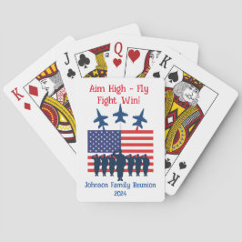 Baralho Cartões de Jogada Personalizados da Força Aérea