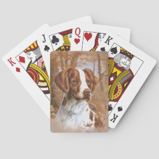 Baralho Cartões De Jogar Cachorro Brittany Spaniel