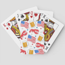 Baralho Cartões de Jogar Cerveja de Lagosta Americana Patr