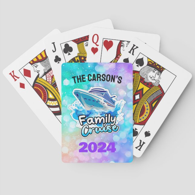Baralho Cartões de jogar clássicos de cruzeiro da família  (Verso)