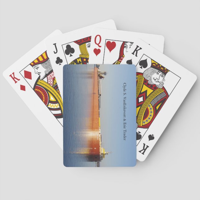 Baralho Cartões de jogar Clyde S. VanEnkevort & Erie Trade (Verso)