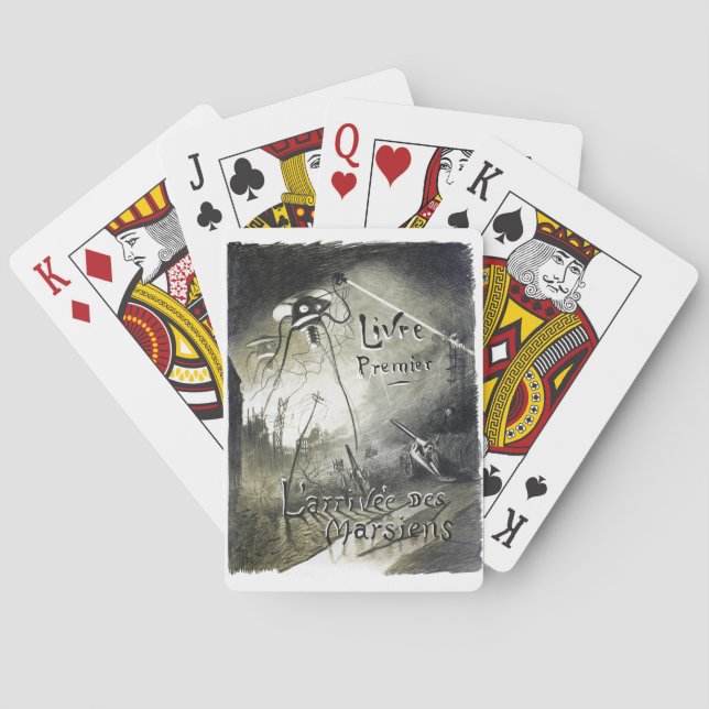 Baralho Cartões de jogar contra a invasão de alienígenas o (Verso)