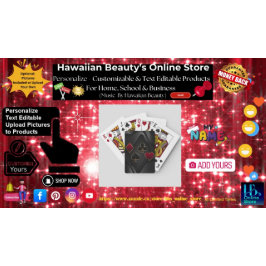 Baralho Cartões de Jogar Corações e Espadas de Ouros de Cl