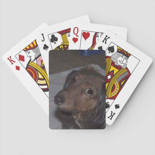 Baralho Cartões De Jogar Dachshund (Verso)