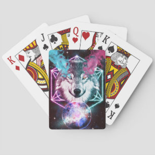 Baralho Cartões de Jogar Fantasy Wolf Classic