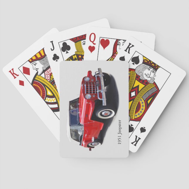 Baralho Cartões de jogar Jeepster de 1951 (Verso)