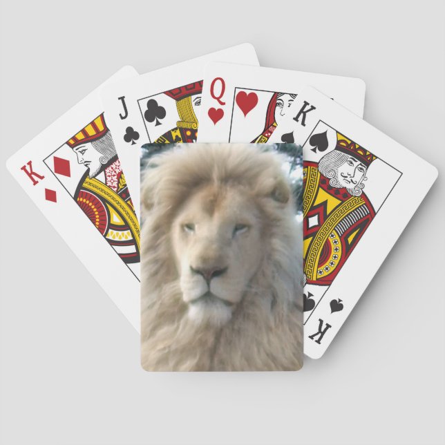 Baralho Cartões de jogar Lion Head (Verso)