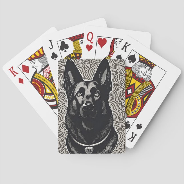 Baralho Cartões de jogar Pantera (Verso)