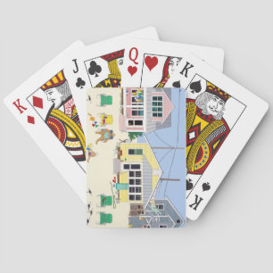 Baralho Cartões de Jogar Pastel Beach Cottages