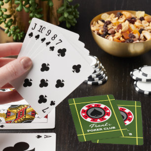 Baralho Cartões de jogar personalizados com design de chip