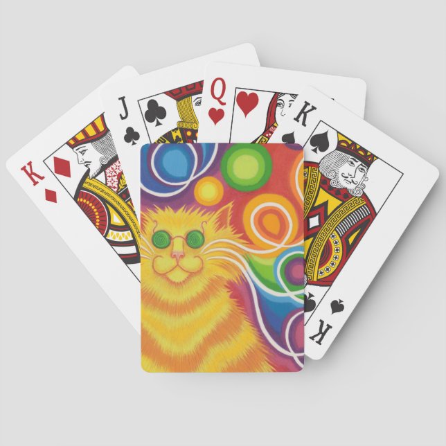 Baralho Cartões de jogar psy-cat-delic (Verso)