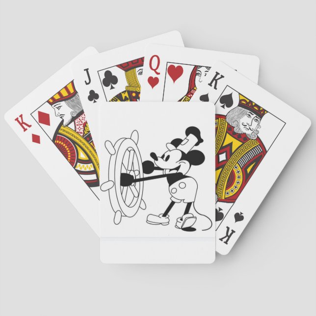 Baralho Cartões de jogar regularmente com a design Willie  (Verso)