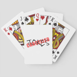 Baralho Cartões de jogar sarcástico de cartas engraçadas C