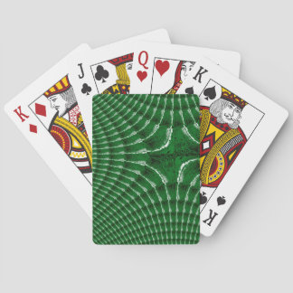 Baralho Cartões de Jogar Textura Caleidoscópica Verde