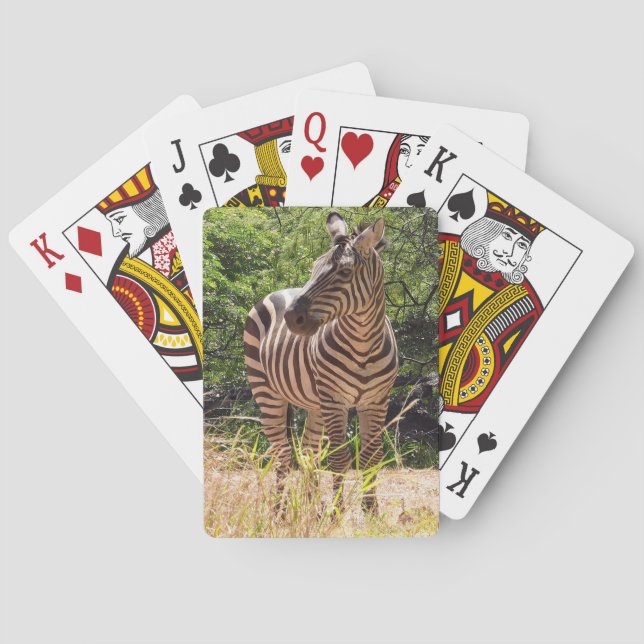 Baralho Cartões De Jogar Zebra (Verso)
