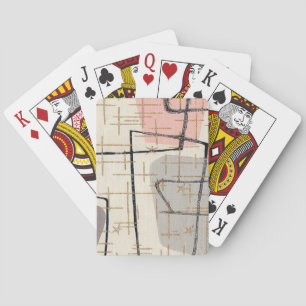 Baralho Cartões de jogo abstratos modernos do meio sécul