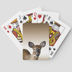 Baralho Cartões de jogo animais Branco-Atados dos cervos