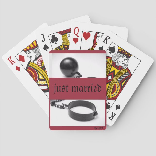 Baralho Cartões de jogo "bola e corrente " (Verso)