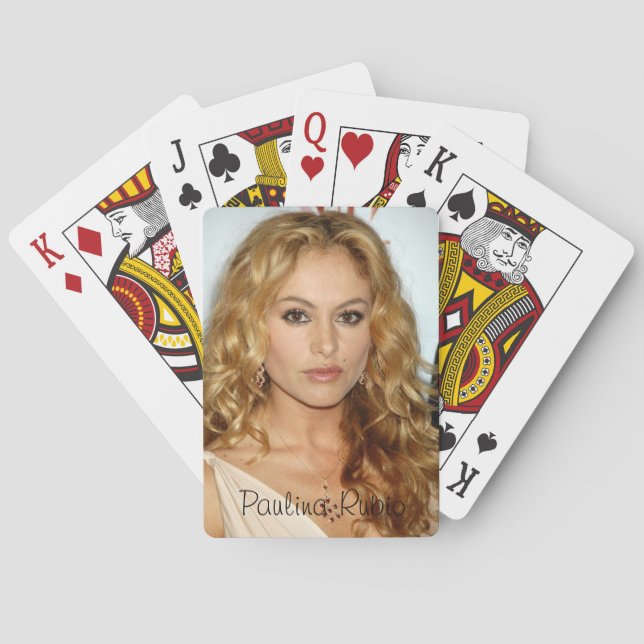 Baralho Cartões de jogo clássicos de Paulina Rubio (Verso)