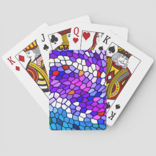 Baralho Cartões de jogo coloridos do teste padrão do