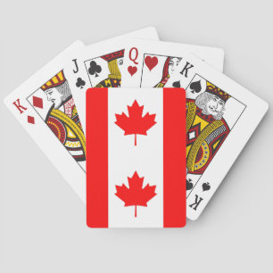 Baralho Cartões de jogo com a bandeira de Canadá