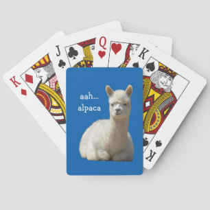 Baralho Cartões de jogo da alpaca