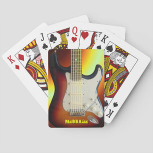 Baralho Cartões de jogo da arte 1 da guitarra elétrica