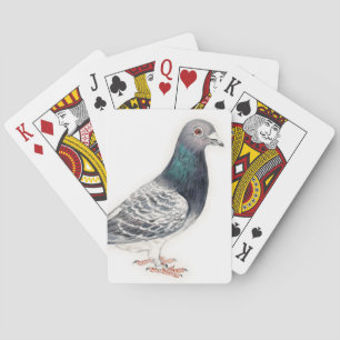 Baralho Cartões de jogo da arte do pássaro do pombo