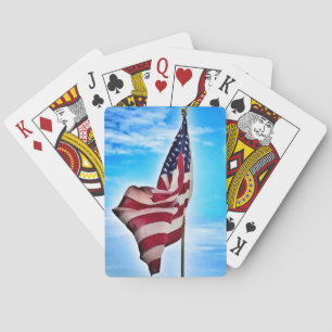 Baralho Cartões de jogo da bandeira americana