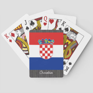 Baralho Cartões de jogo da bandeira de Croatia