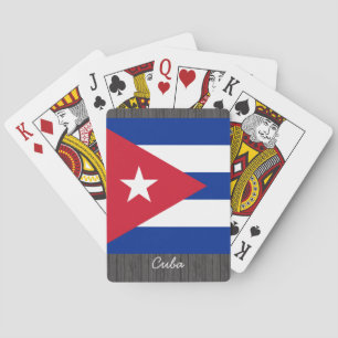 Baralho Cartões de jogo da bandeira de Cuba