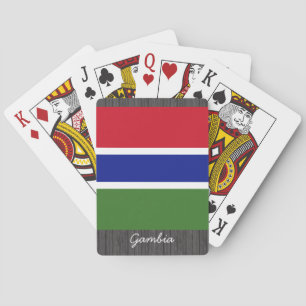 Baralho Cartões de jogo da bandeira de Gambia