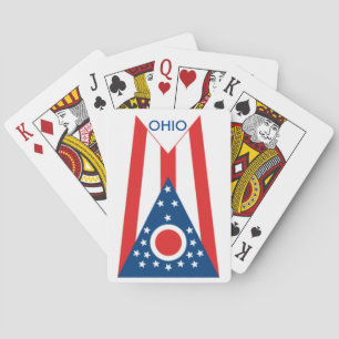 Baralho Cartões de jogo da bandeira do estado de Ohio